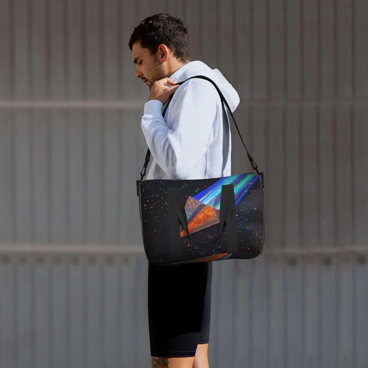 paper airplane print Travel Duffel Bag, Sports Tote Gym Bag, Swim Pool Bag Large Shoulder Tote Bag for Beach Weekender