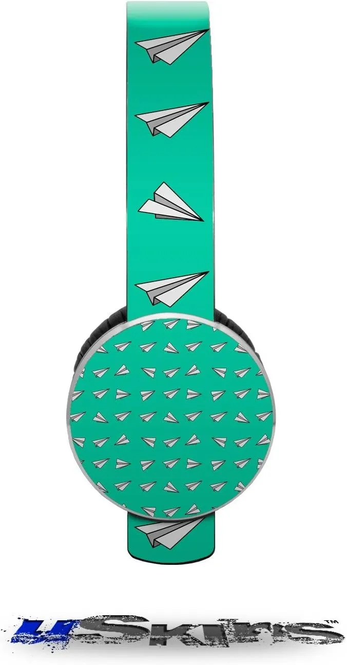 Paper Planes Turquoise Decal Style Skin (fits Sol Republic Tracks Headphones - Headphones NOT Included)