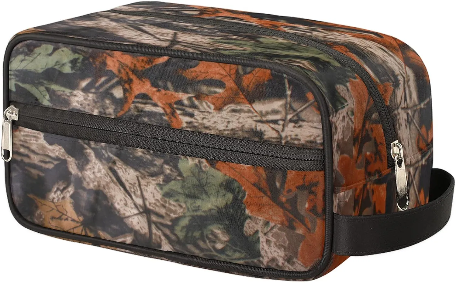 Pardick Travel Toiletry Bag for Women Men Forest Tree Camo Lightweight Cosmetic Makeup Bag Organizer Waterproof Shaving Bag Dopp Kit with Large Capacity for Toiletries and Shaving Accessories