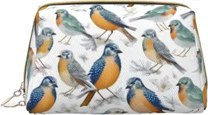Parrots On Branches Toiletry Pouch, Travel-Friendly Makeup Organizer For Makeup Brushes, Lipsticks