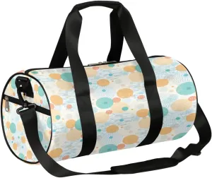 Pastel Circles Pattern Gym Bag Small Gym Duffel Bags for Men Women Overnight Weekender Bag Lightweight Sport Duffle Bag Carry On Gymbag