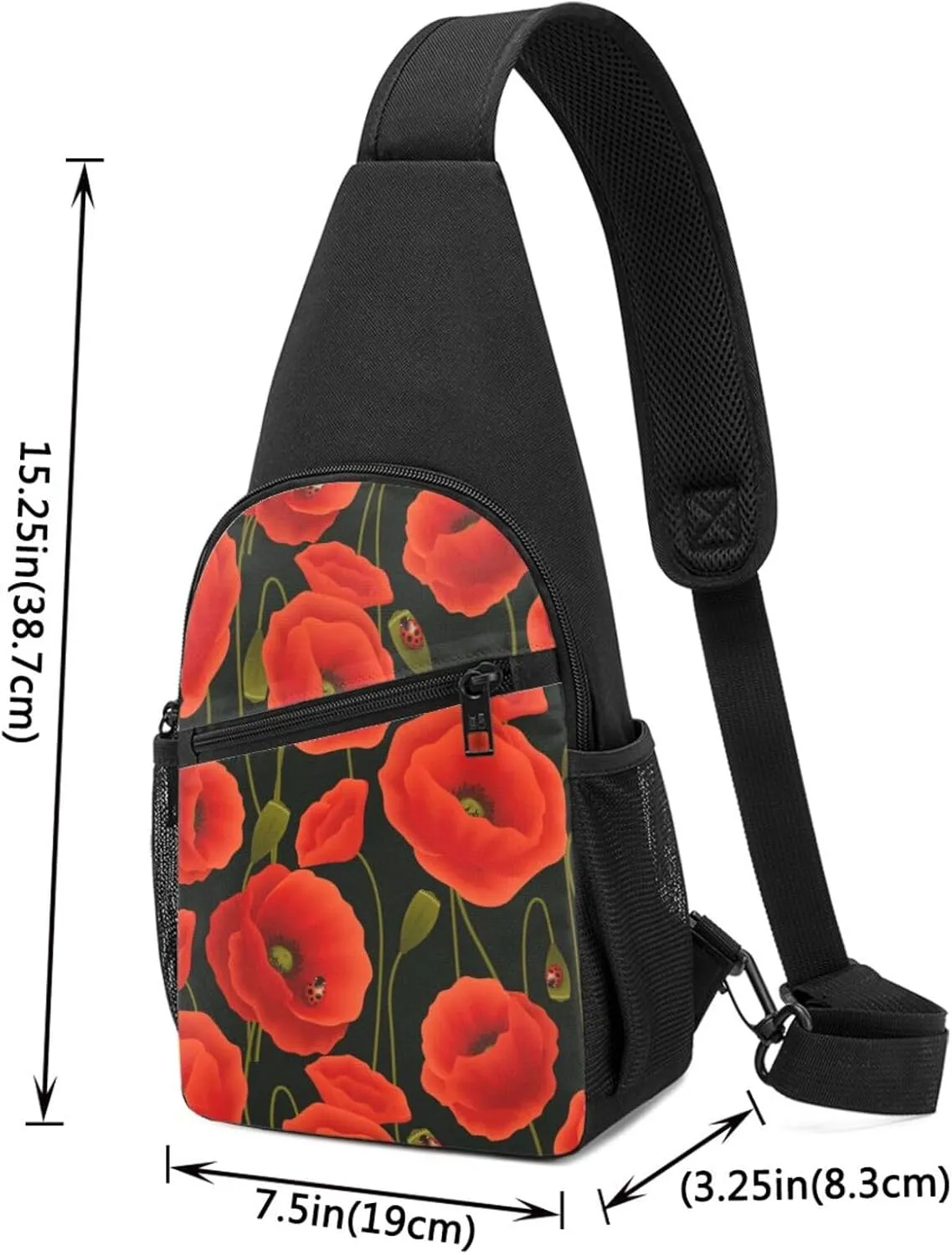 Piano Crossbody Chest Bag, Casual Backpack, Small Satchel, Multi-Functional Travel Hiking Backpacks