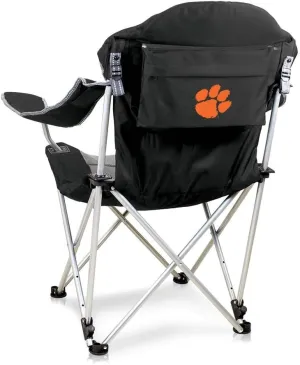 PICNIC TIME NCAA Razorbacks Reclining Camp Chair - Beach Chair for Adults - Sports Chair with Carry Bag