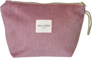 Pink Corduroy Cosmetic Bag for Women – Large Toiletry Bag for Travel, Skincare & Makeup Organizer, Travel Size Toiletries Bag – Cruise & Vacation Gift – Made in Barcelona, Spain
