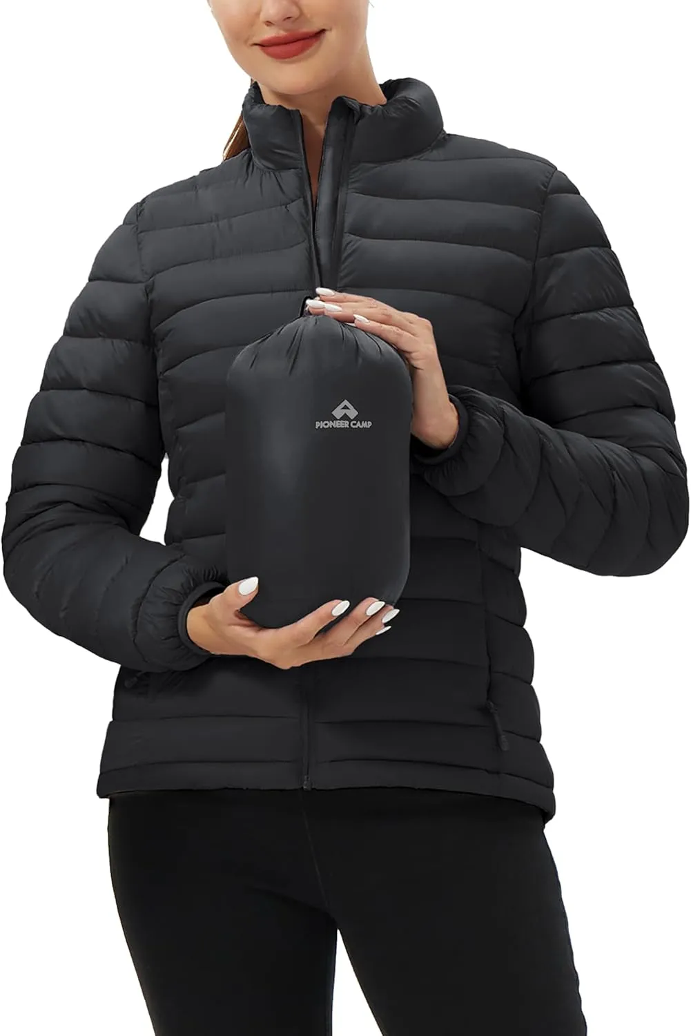 Pioneer Camp Women's Packable Puffer Jacket Winter Lightweight Quilted Coat Water-Repellent Insulated Thermal Warm Outerwear