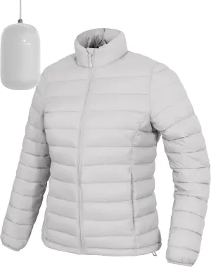 Pioneer Camp Women's Packable Puffer Jacket Winter Lightweight Quilted Coat Water-Repellent Insulated Thermal Warm Outerwear