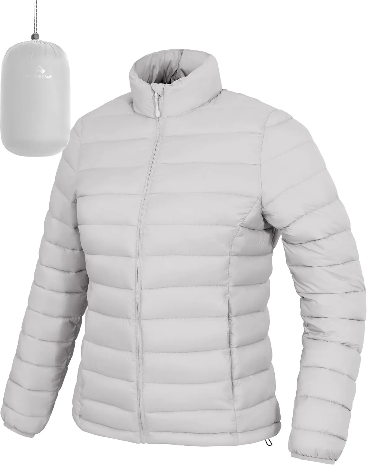 Pioneer Camp Women's Packable Puffer Jacket Winter Lightweight Quilted Coat Water-Repellent Insulated Thermal Warm Outerwear