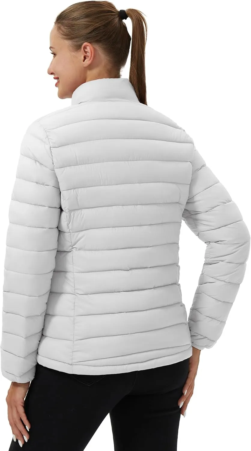 Pioneer Camp Women's Packable Puffer Jacket Winter Lightweight Quilted Coat Water-Repellent Insulated Thermal Warm Outerwear