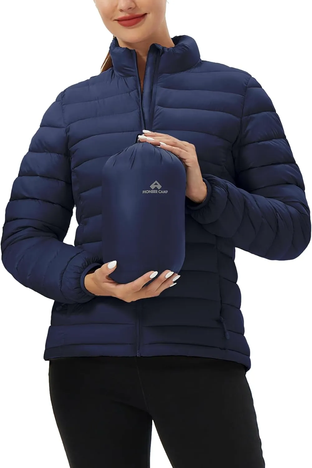 Pioneer Camp Women's Packable Puffer Jacket Winter Lightweight Quilted Coat Water-Repellent Insulated Thermal Warm Outerwear