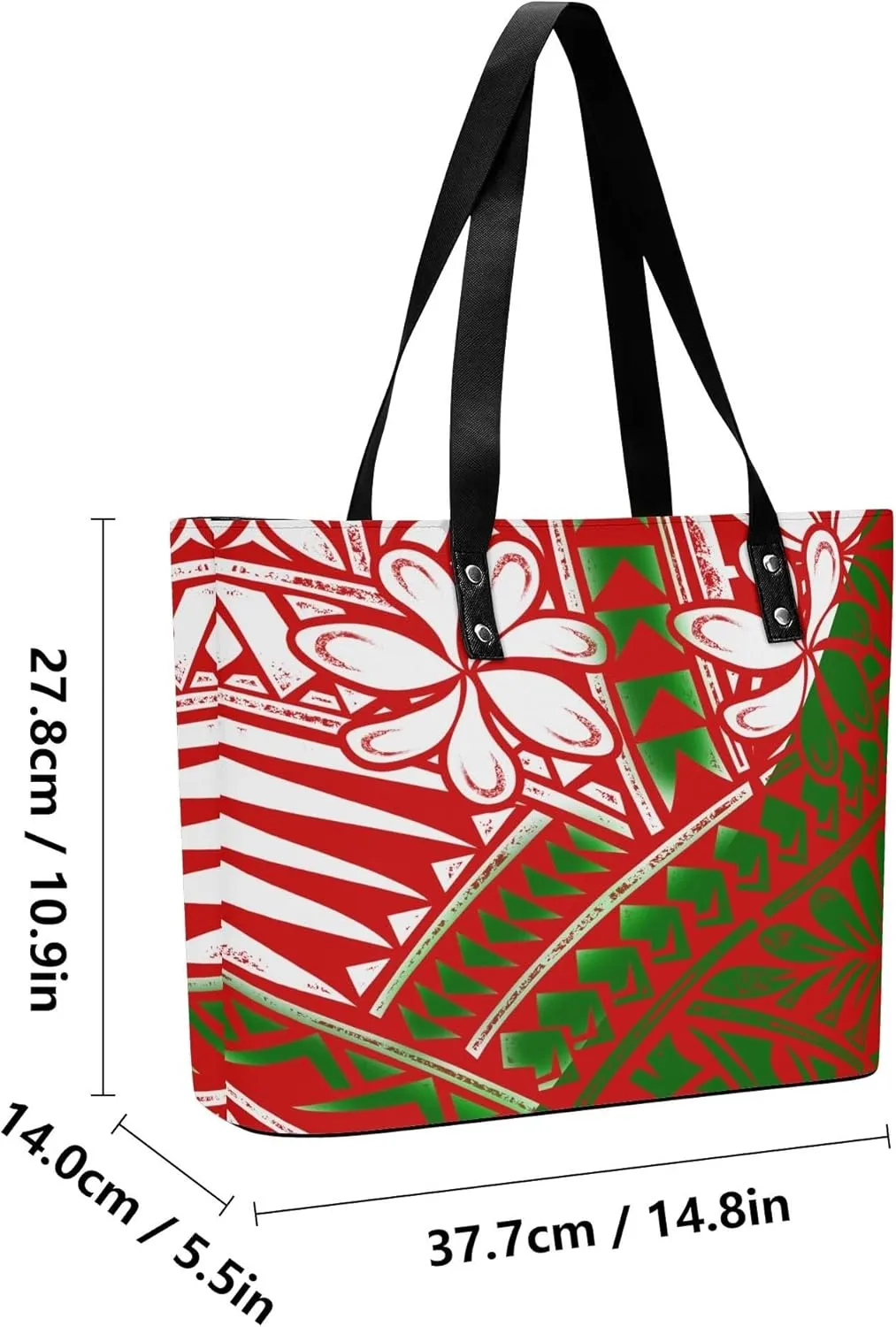 Polynesian Custom Handbag Custom Wallet Pattern 2-Piece Set Large Capacity Elegant Shoulder Bag Travel Storage Bag