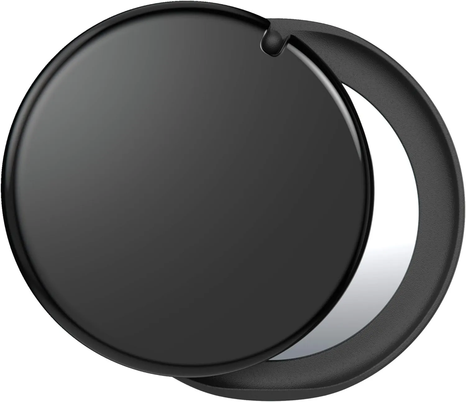 PopSockets PopGrip Mirror - Expanding Stand and Grip with a Swappable Top for Smartphones and Tablets - Black