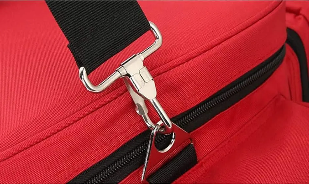 Portable First Aid Bag, With Adjustable Shoulder Strap Nurse Tote Bag, Oxford Cloth Waterproof Large Capacity Backpack For Trauma, Rescue, MedicalL-A
