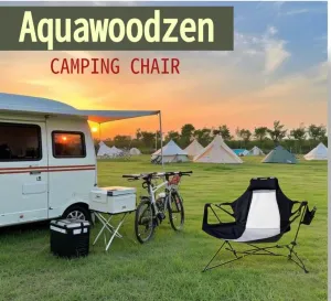 Portable Folding Rocking Chair - Lightweight Outdoor Reclining Chair with Adjustable Backrest - Perfect for Patio, Beach, Camping, and Baby Care