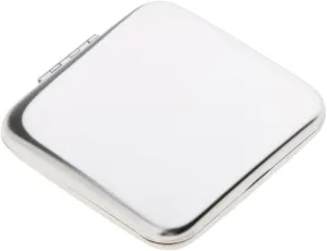 Portable Pocket Mirror Mini Square Pocket Full Stainless Steel Compact Mirror Cosmetic Bag Makeup Magnifying Mirror