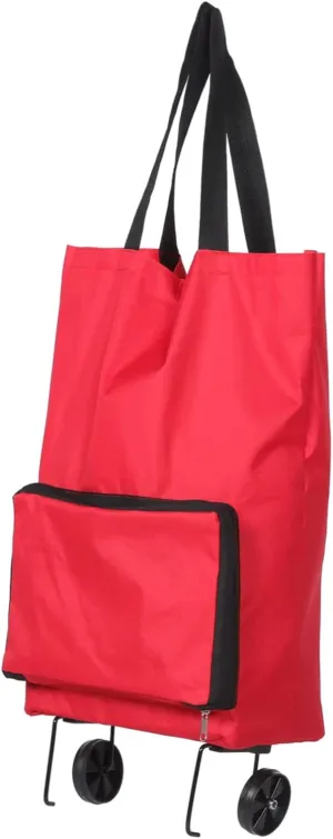 Portable Shopping Tug Bag Hand Truck Zippered Storage Bags Foldable Grocery Bag Colapsable Shopping Cart