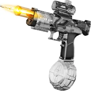 Powerful Electric Water Gun with LED Lights,Automatic Squirt Gun for Kids and Adults, Long Range Water Pistol for Pool Beach Outdoor Play