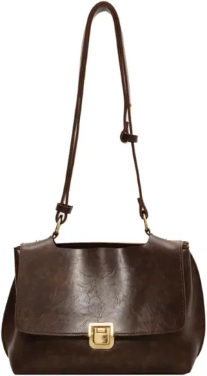 Premium Leather Shoulder Bag for Women Large Capacity Casual Tote Handbag Vintage Crossbody Bag with Adjustable Strap 2024