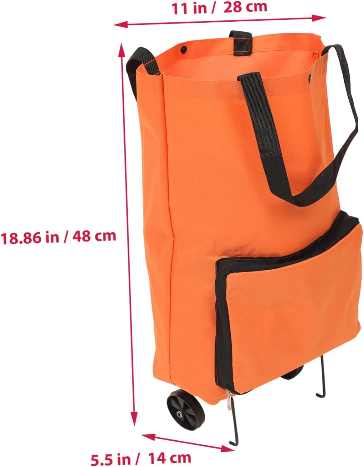 PRETYZOOM Tug Bag Foldable Hand Truck Grocery Tote Bag Large Shopping Bag Portable Dolly Folding Cart Cart with