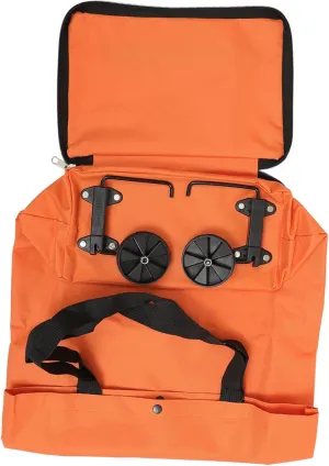 PRETYZOOM Tug Bag Folding Wagons Fold up Carts with Wheels Camping Grocery Cart Laundry Utility Cart Grocery Tote