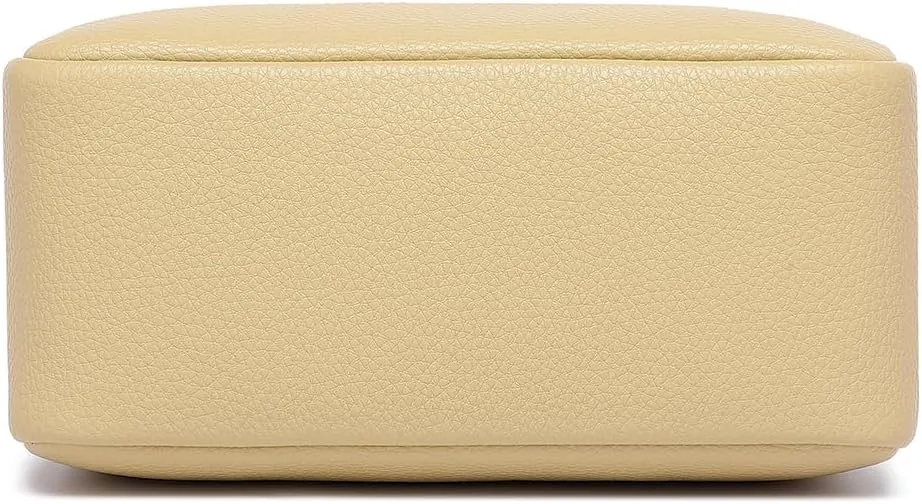 PU leather Organizer Bag Lightweight Cosmetic Bag with Ring Clasp Perfect Travel Makeup Bag for Women (Ground Lotus/PU)