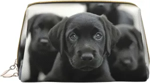 Puppies Dog Toiletry Pouch, Travel-Friendly Makeup Organizer For Makeup Brushes, Lipsticks