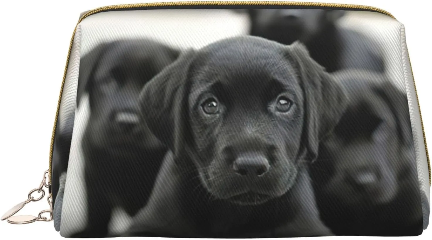 Puppies Dog Toiletry Pouch, Travel-Friendly Makeup Organizer For Makeup Brushes, Lipsticks