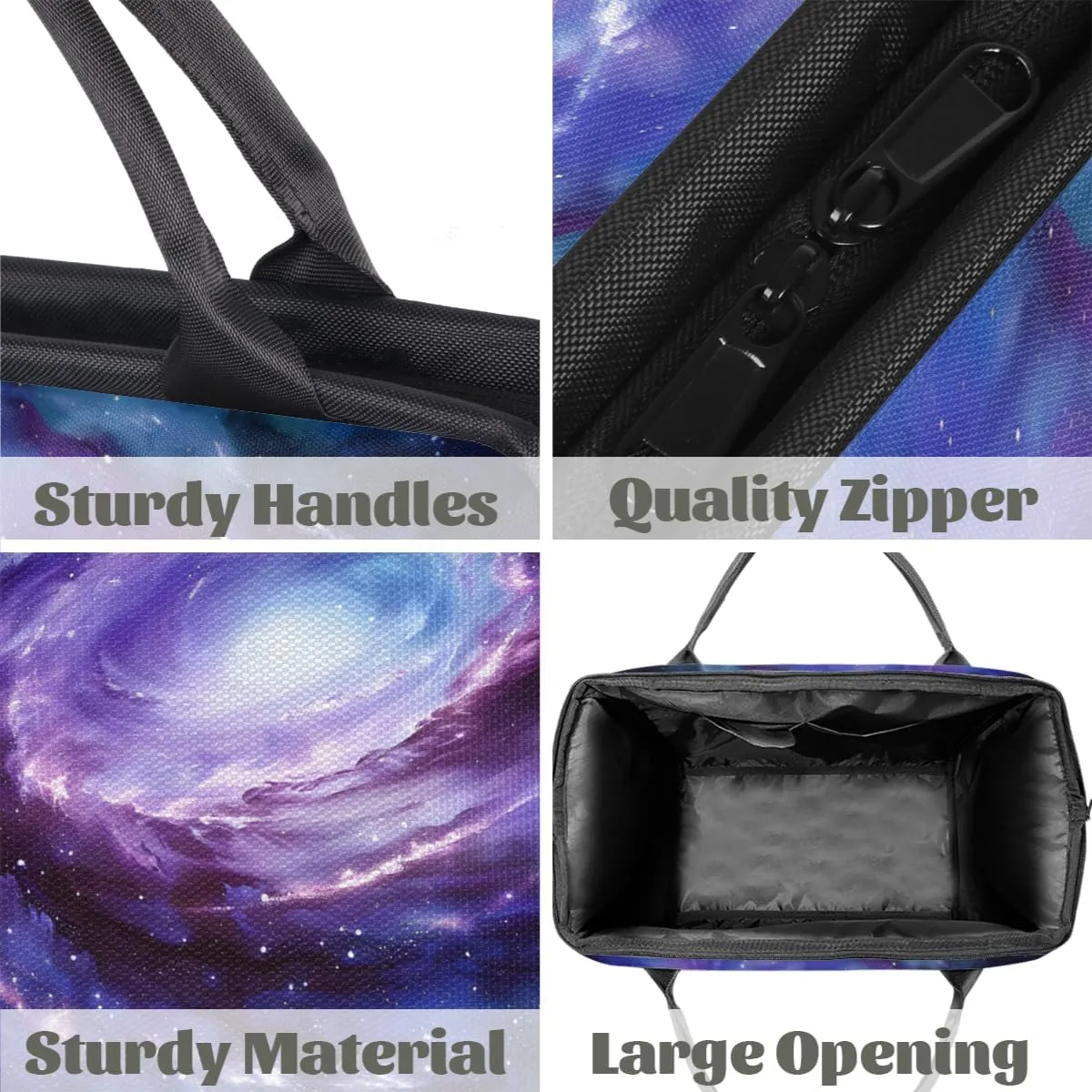 Purple Blue Galaxy Abstract Weekender Overnight Bag for Women Waterproof Carry On Travel Duffle Bags with Pocket Lightweight Sports Gym Tote Bag Large Luggage Workout Personal Item Hospital Bags