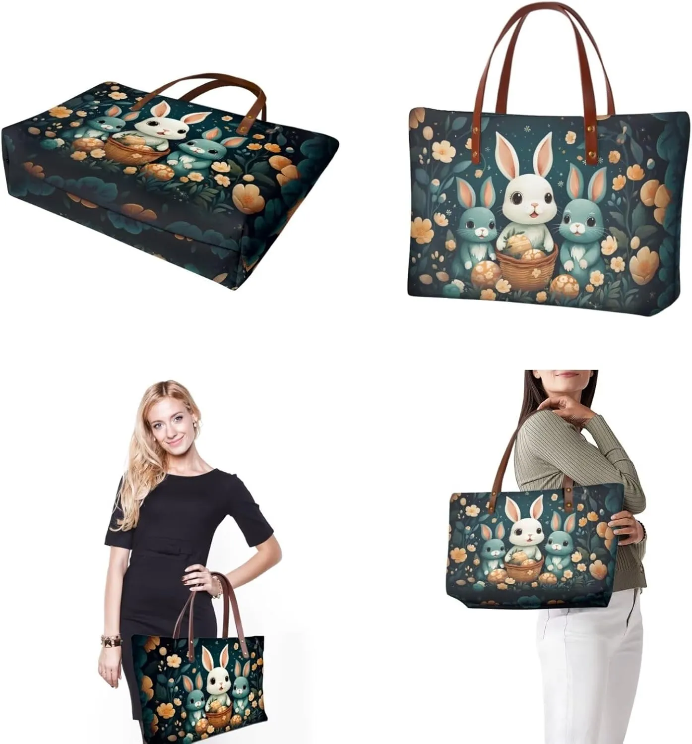 Purse and Handbag Set for Women, Large Hobo Bag with Wallet and Make Up Bag, 3 Piece Top Handle Purse Set
