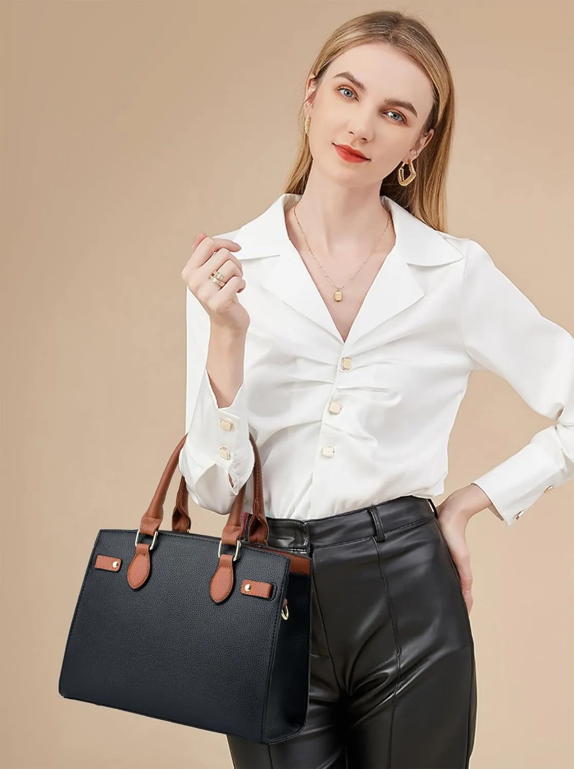 Purses and Handbags for Women Satchel Fashion Ladies Top Handle Shoulder Tote Bags