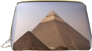 Pyramids Of Egypt Toiletry Travel Bag, Portable Cosmetic Organizer For Women, On-The-Go