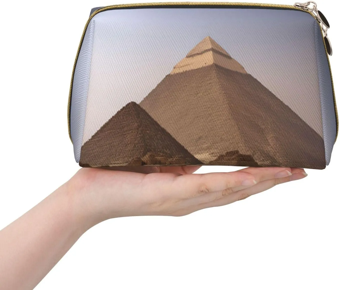 Pyramids Of Egypt Toiletry Travel Bag, Portable Cosmetic Organizer For Women, On-The-Go