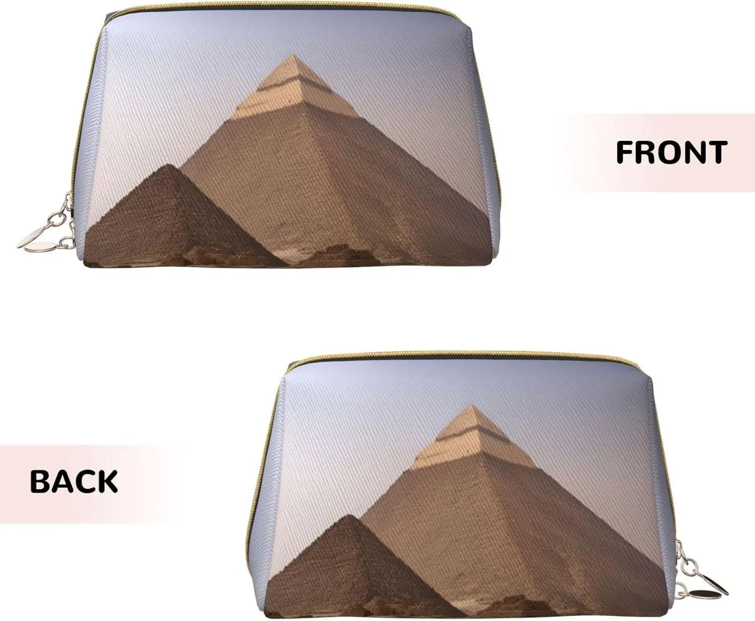 Pyramids Of Egypt Toiletry Travel Bag, Portable Cosmetic Organizer For Women, On-The-Go