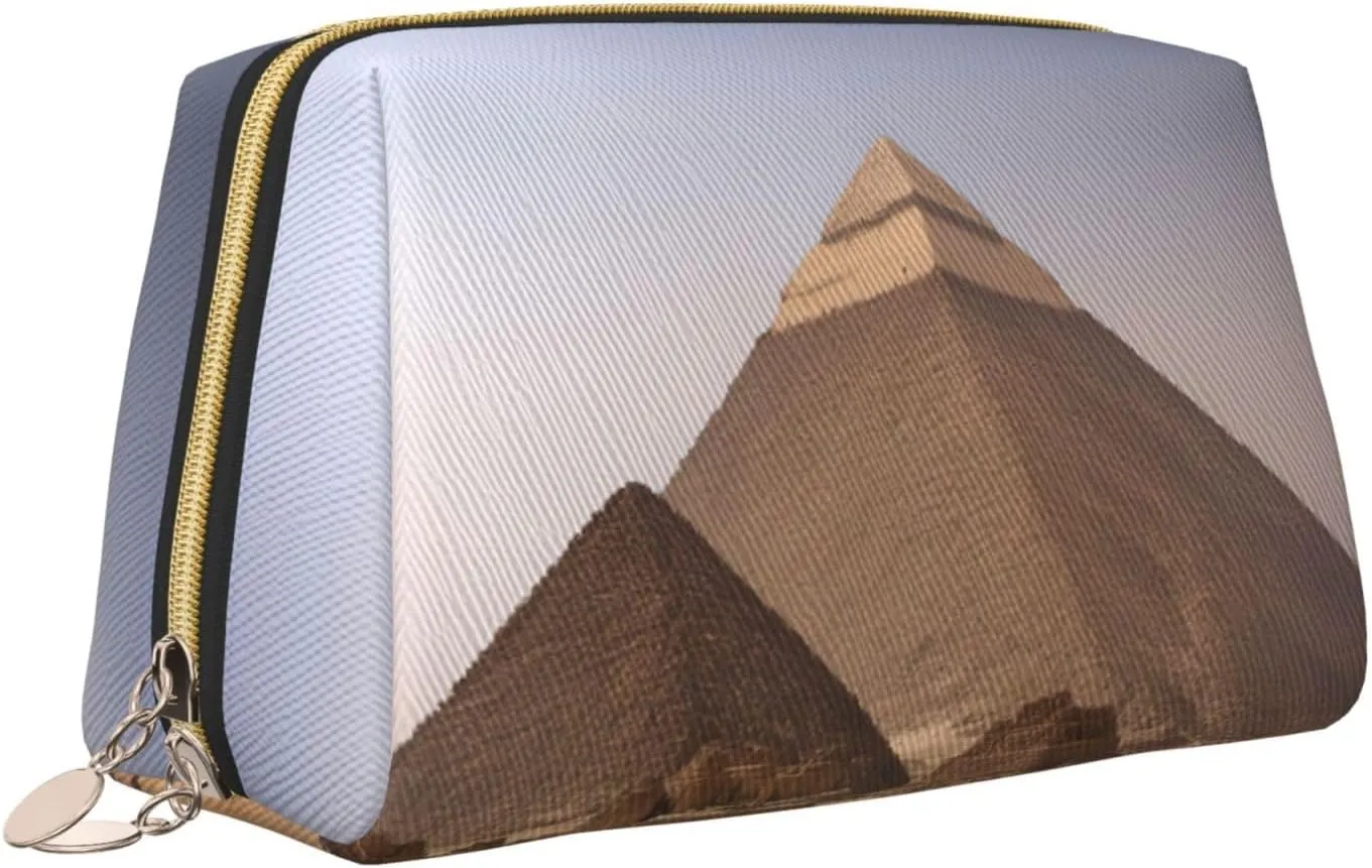 Pyramids Of Egypt Toiletry Travel Bag, Portable Cosmetic Organizer For Women, On-The-Go