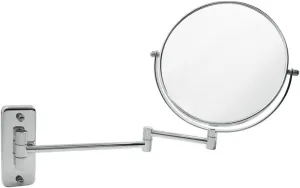 Qtqgoitem Silver Tone 8" Dia Wallmount Dual Sided Wall Magnification Makeup Cosmetic Mirror (Model: 85f d35 25c d6b 401)
