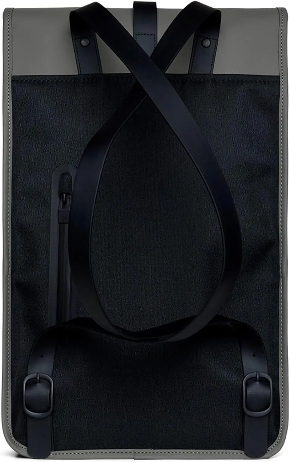 RAINS Backpack - Grey Waterproof Minimalist Backpack for Men and Women - 15 Inch Laptop Compartment, Flap Closure, Water Resistant & Water Repellent - 2 Year Warranty