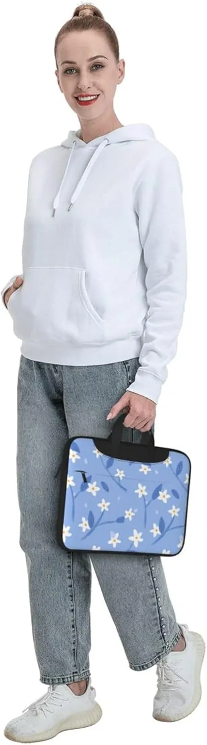 Red Butterfly Laptop Shoulder Bag ​for Men Women, Computer Carrying Case Messenger Bag with Strap