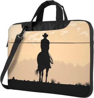 Red Cute Piggy Laptop Shoulder Bag ​for Men Women, Computer Carrying Case Messenger Bag with Strap