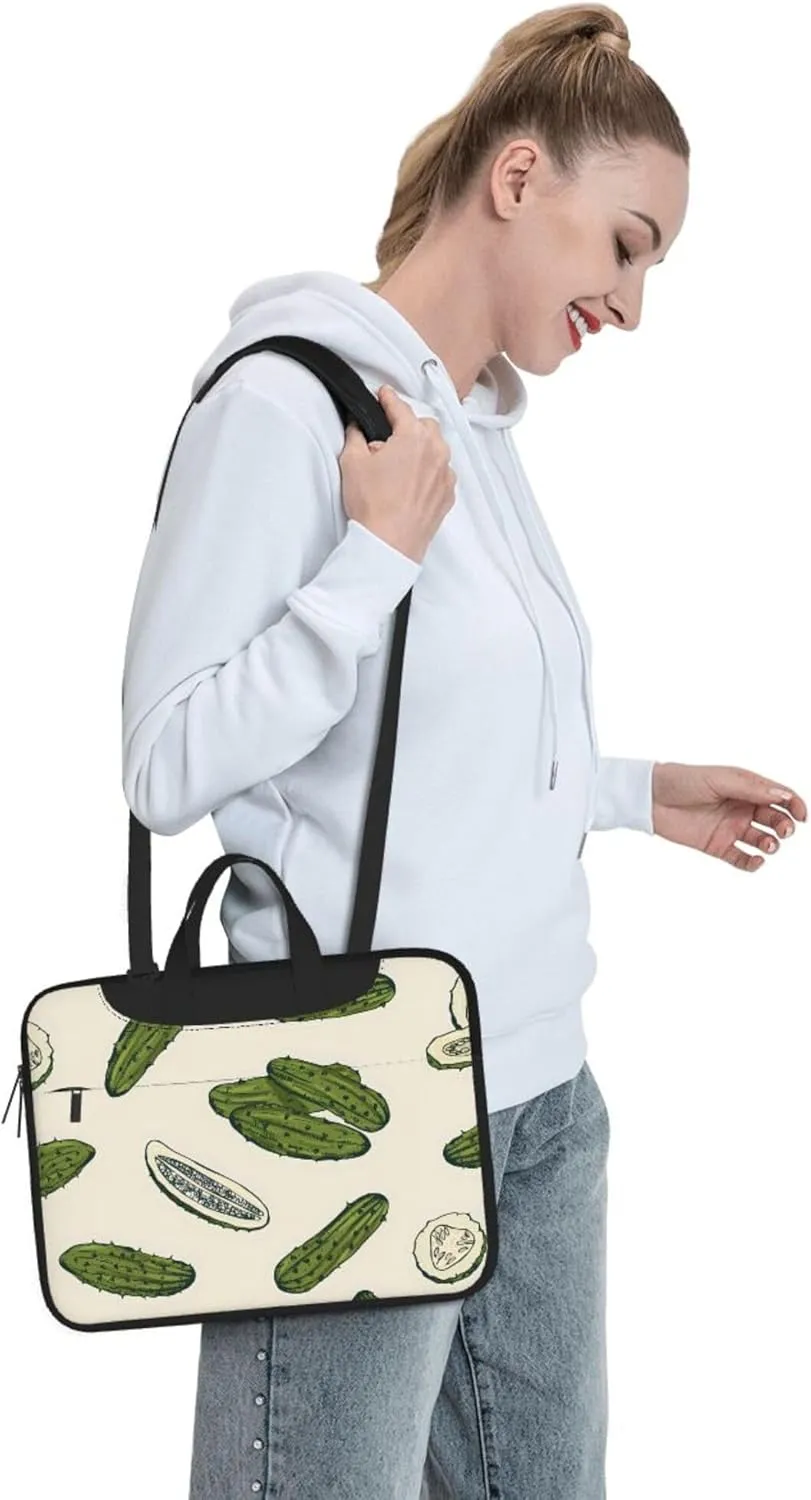 Red Cute Piggy Laptop Shoulder Bag ​for Men Women, Computer Carrying Case Messenger Bag with Strap