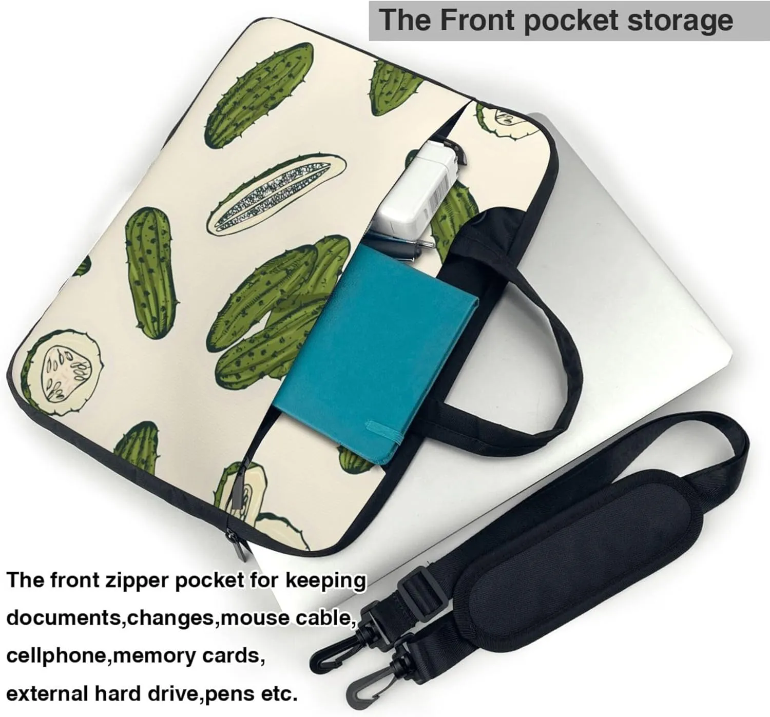 Red Cute Piggy Laptop Shoulder Bag ​for Men Women, Computer Carrying Case Messenger Bag with Strap