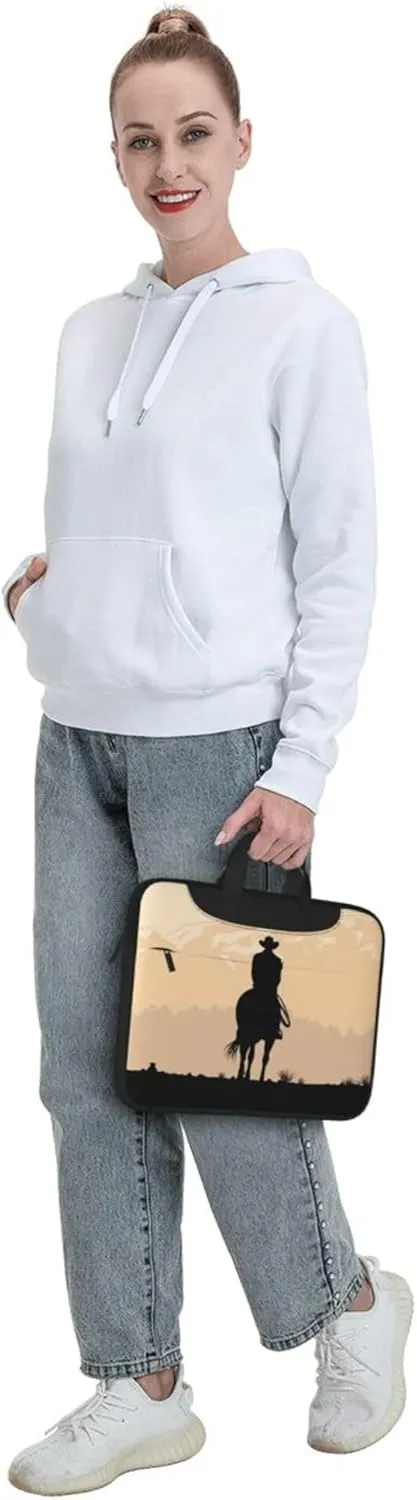 Red Cute Piggy Laptop Shoulder Bag ​for Men Women, Computer Carrying Case Messenger Bag with Strap