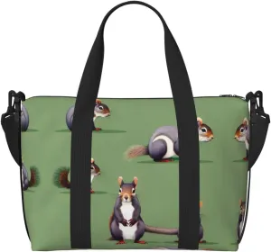 Red Squirrel Duffel Bags for Traveling - Lightweight Personal Item Travel Bags, Gym Bags for Men and Women