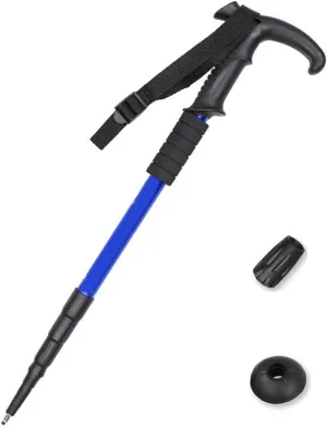 Regulable Aluminum Hiking Stick Portables Ergonomic Bents Handle Trekking Poles for Hiking and Outdoor
