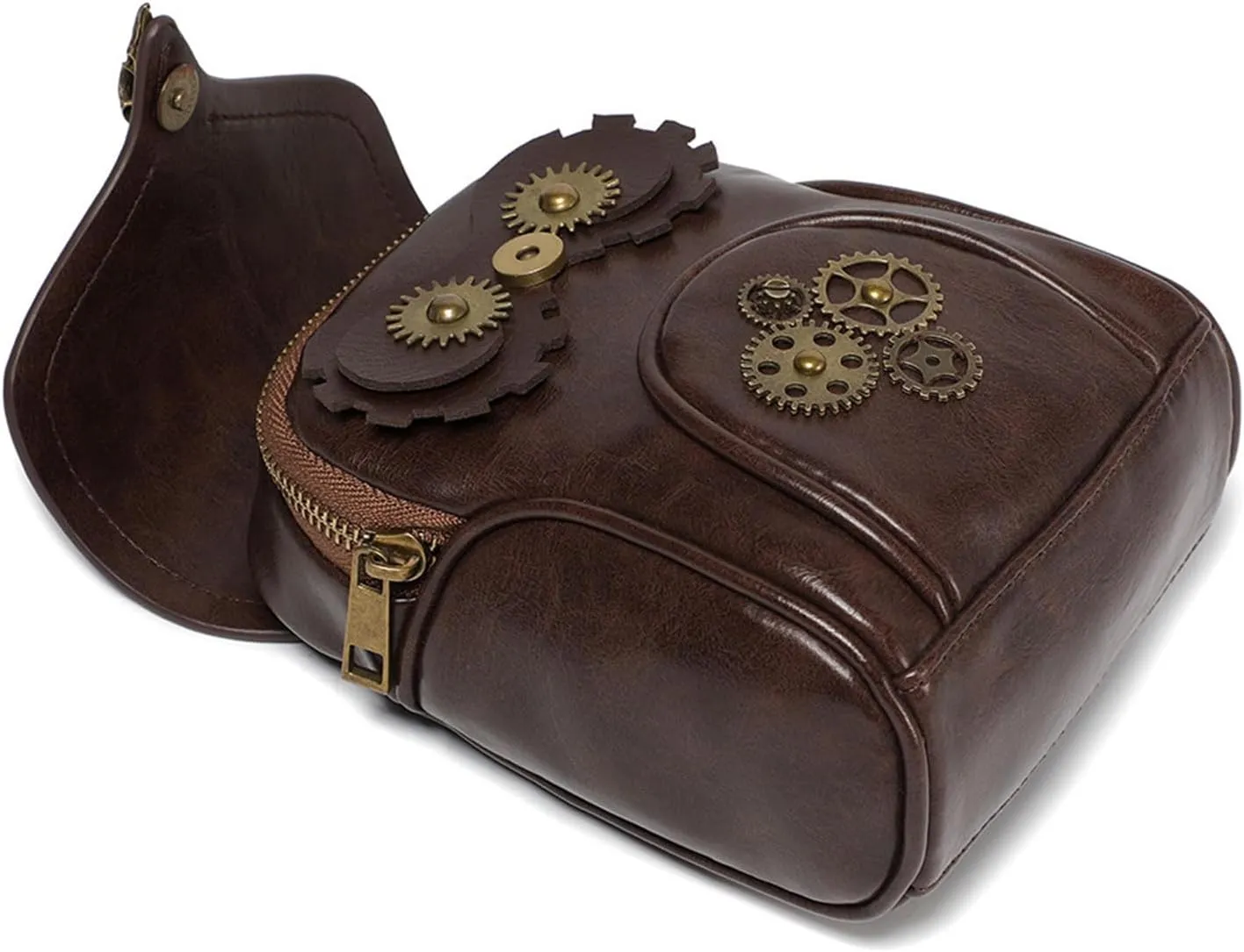 Renaissance Messenger Bag, Medieval Steampunk Goth Messenger Satchel Bag, Pirate Coin Small Pouch for Ren Faire