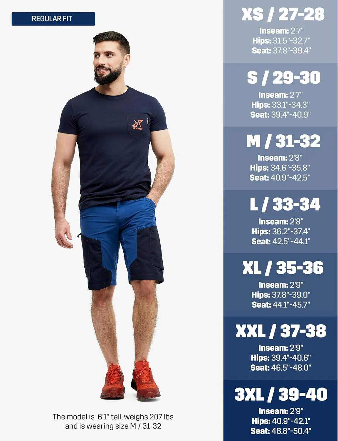 RevolutionRace Men's RVRC GP Shorts, Durable and Water Repellent Hiking Shorts for All Outdoor Activities