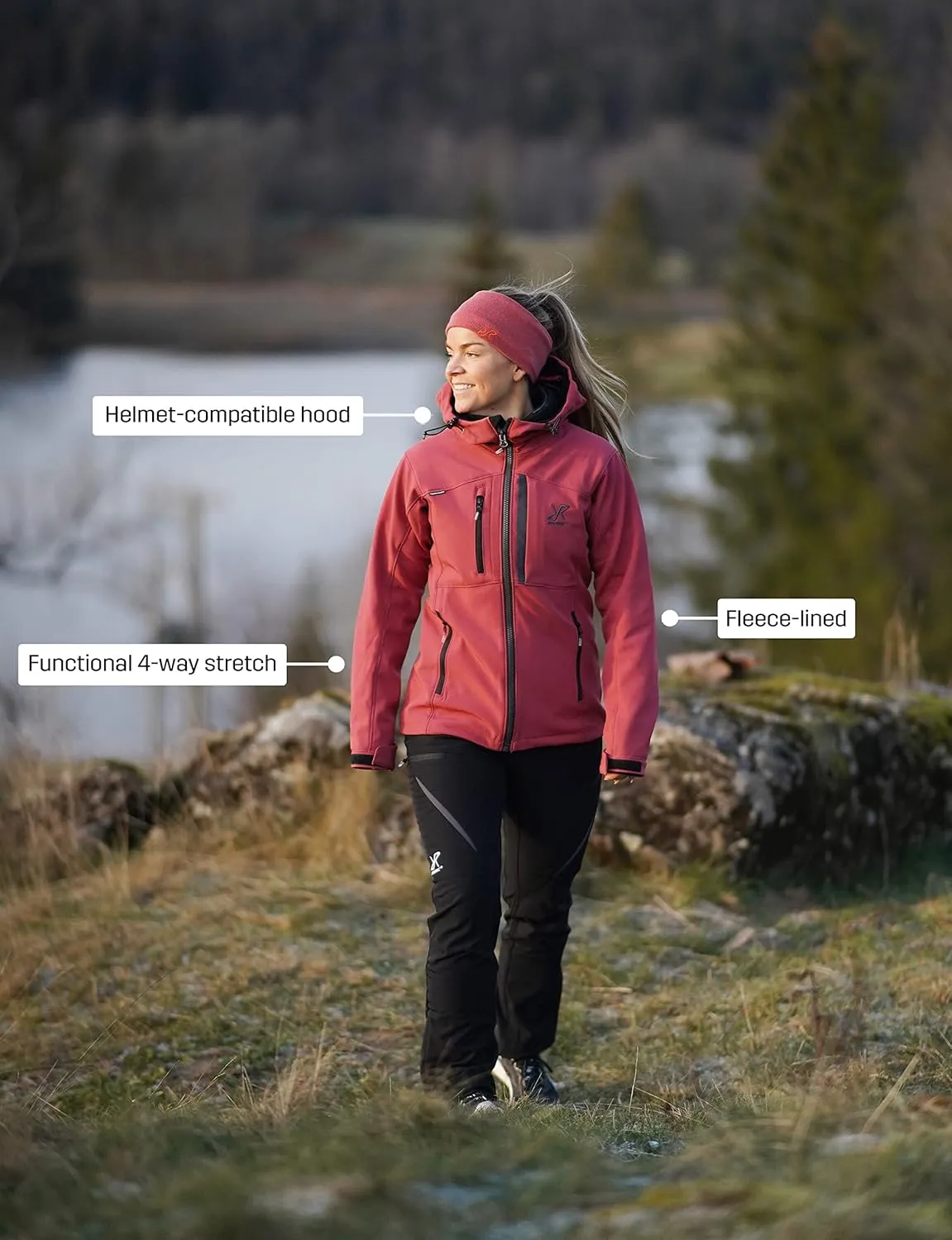 RevolutionRace Women's Hiball Jacket, Ventilated and Water Repellent Jacket for All Outdoor Activities