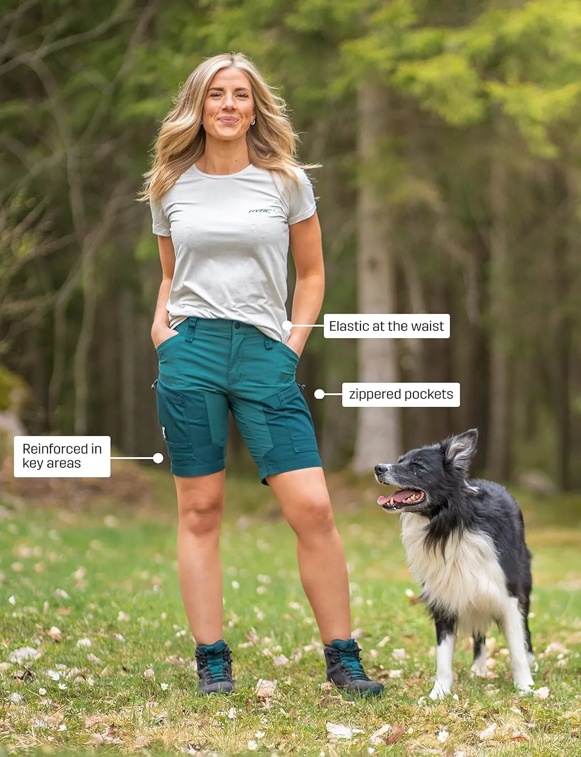 RevolutionRace Women's RVRC GP Shorts, Durable and Water Repellent Hiking Shorts for All Outdoor Activities