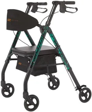 Rhythm Healthcare Royal Universal Aluminum 4 Wheel Rollators (Laser Green)