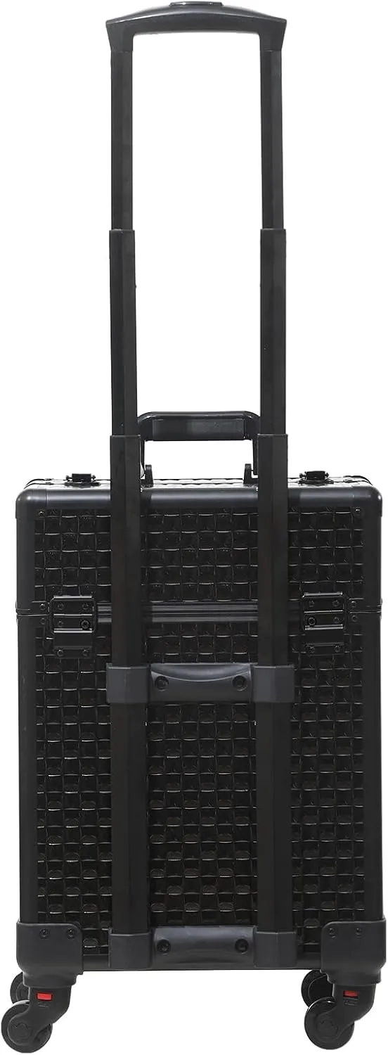Rolling Makeup Cart with Wheels for Cosmetics Storage (Black)