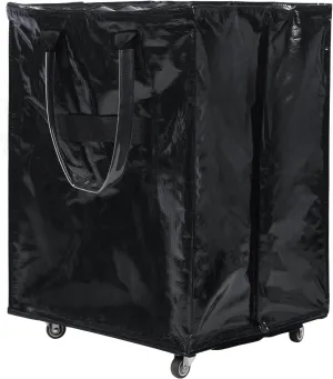 Rolling Shopping Bag, Heavy Duty Insulated Grocery Bag with All-Terrain Wheels, Collapsible Camping Cart Design for Outdoor Camping & Picnics, Rolling Tote with Unbreakable Handles Black Lar