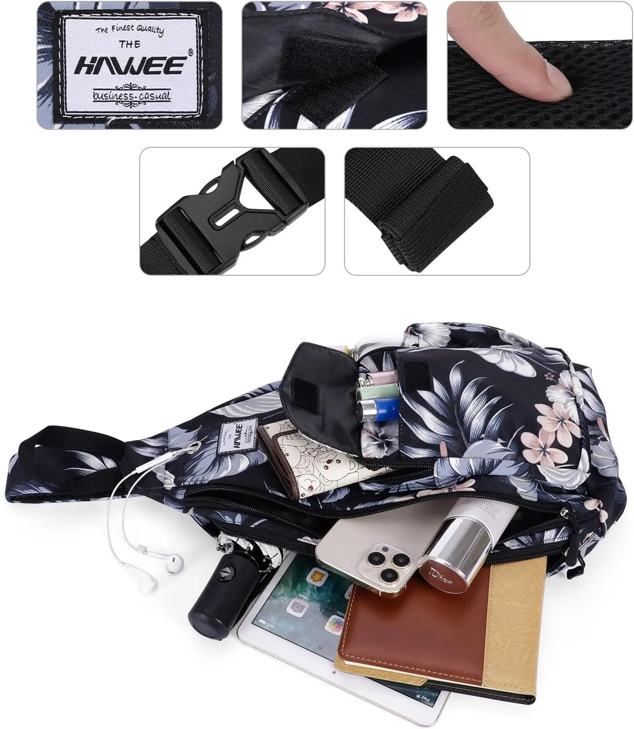 Rope Sling Bag for Women Men Casual Cross Body Daypack Backpack Adjustable Strap Water Repellent for Travel/Sport